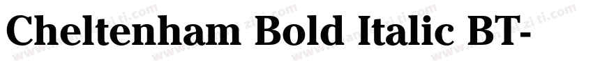 Cheltenham Bold Italic BT字体转换